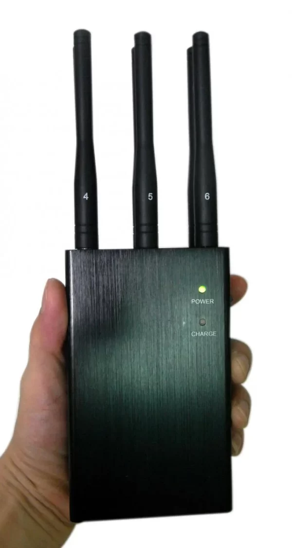 Bloqueador de celular portátil 6 antenas, 3g, wifi, GPS