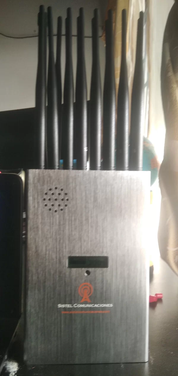 Bloqueador de sinal de celular portatil de 10 antenas GPS Sistel Comunicaciones