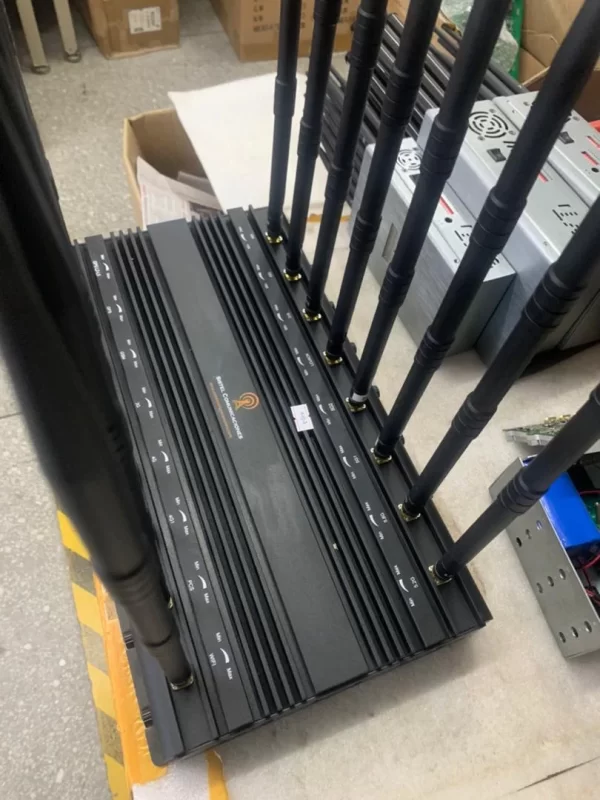 Jammer bloqueador de sinal de mesa 3G 4G 5G 16 antenas Sistel Comunicaciones