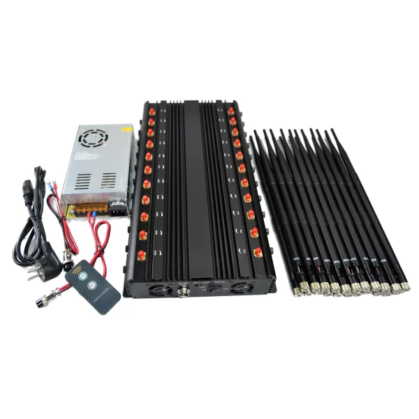 jammer bloqueador de sinal de mesa 5G wifi GPS de 22 antenas Sistel Comunicaciones