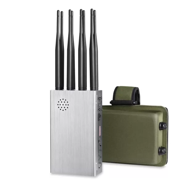 Bloqueador de sinal de celular portatil de 8 antenas GPS Sistel Comunicaciones