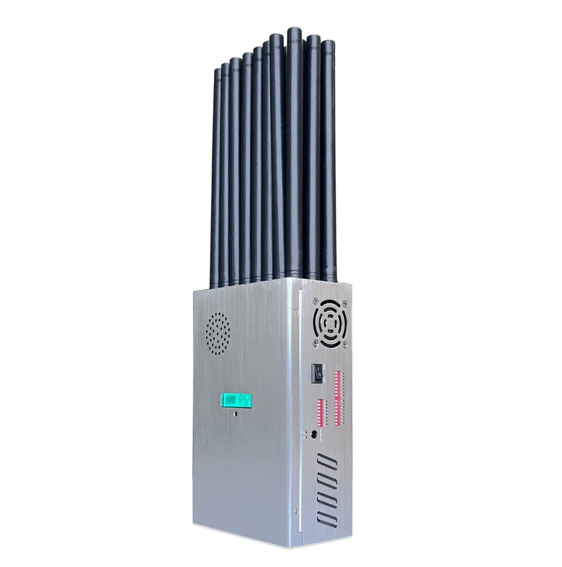 Sinal jammer portatil de 12 antenas bloqueia 2g_3g_4g_5g__gps_5_2g_5_8g_wifi